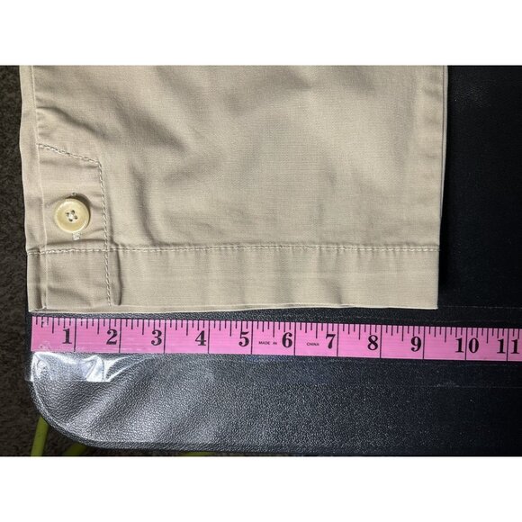 Eddie Bauer Women's Sz 10 Hiking Outdoor Capri‎ Pants Cotton Khaki Tan - Picture 7 of 14